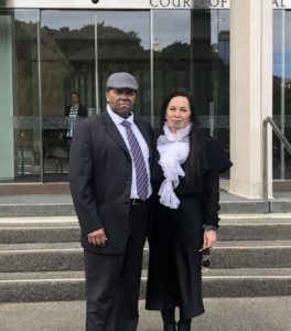 outside the Court of Appeal in Wellington